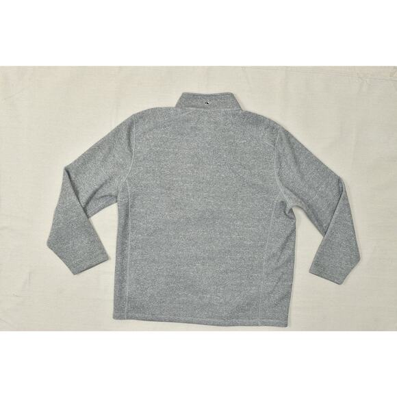 Vineyard Vines Men's XXL 1/4 Zip Pullover Gray Long Sleeve Sweater Polyester - Picture 2 of 8